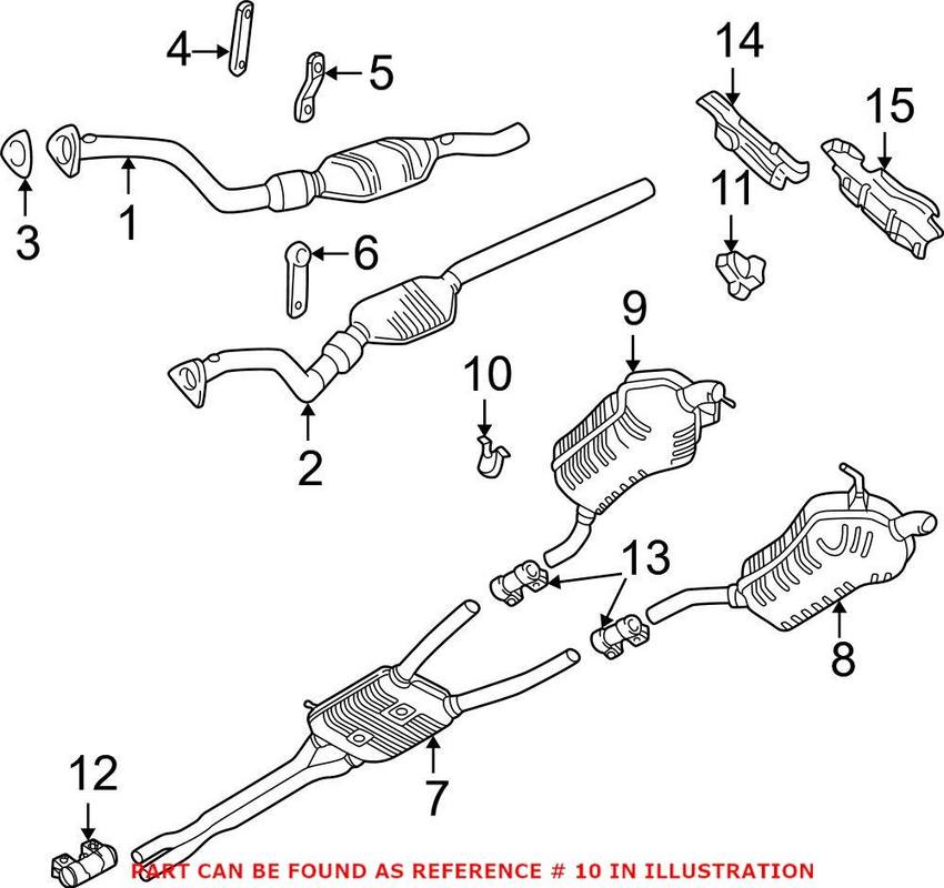 Audi VW Exhaust Hanger 8E0253144J